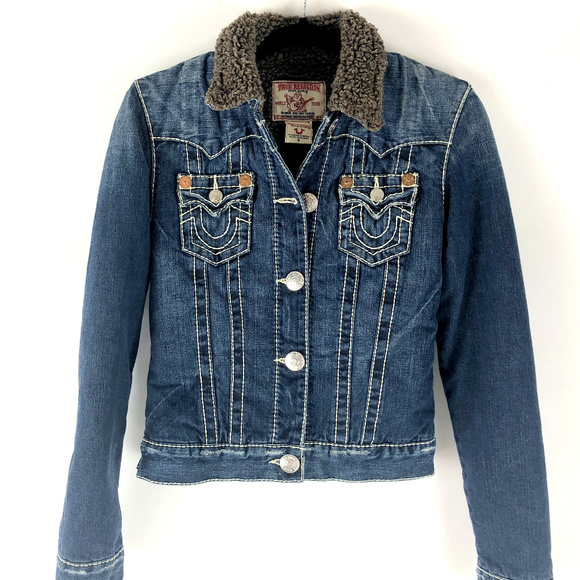 true religion sherpa jean jacket